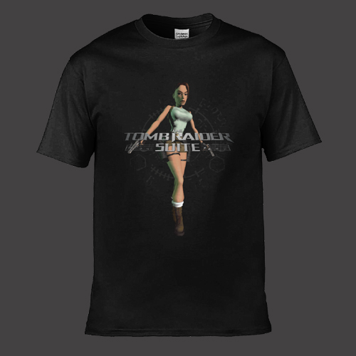Tomb Raider Suite T-Shirt - MCN Classic Black Front